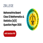 Maharashtra Board Class 12 Mathematics and Statistics AS Question Paper 2026 with Solution Pdf